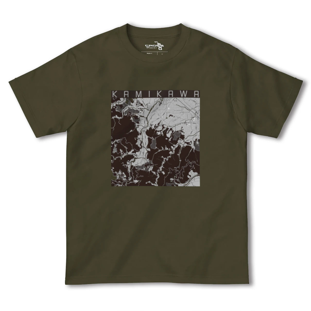 【神川(埼玉県)】地図柄ヘビーウェイトTシャツ