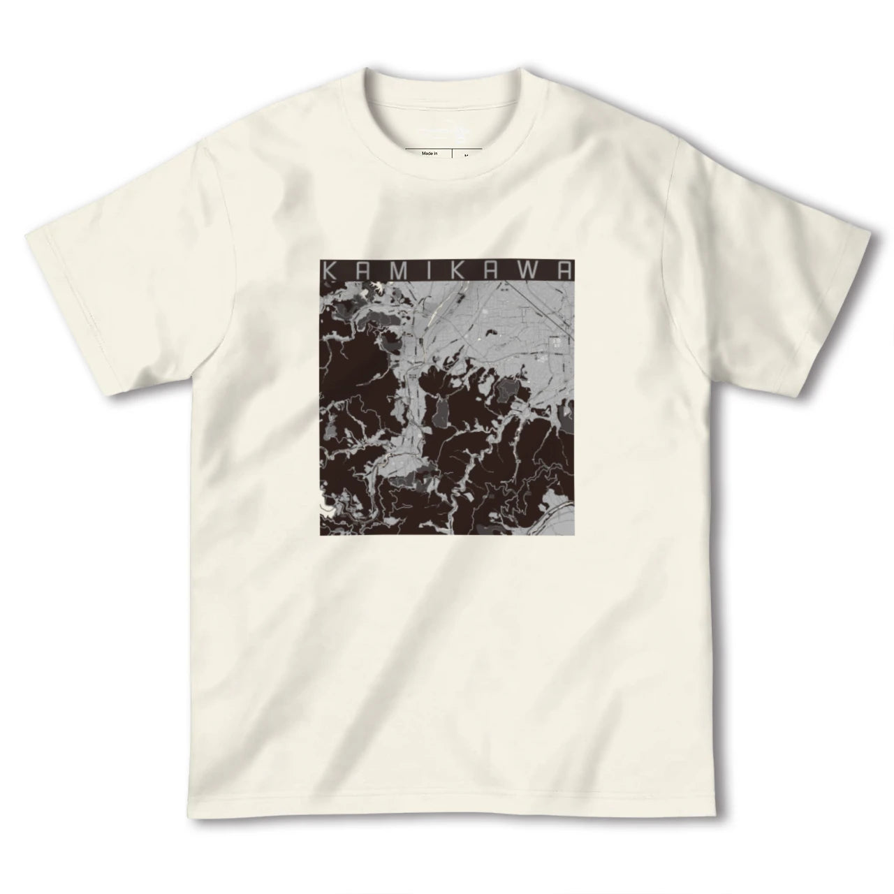 【神川(埼玉県)】地図柄ヘビーウェイトTシャツ