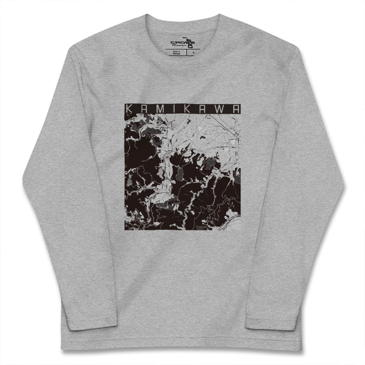 【神川(埼玉県)】地図柄ロングスリーブTシャツ