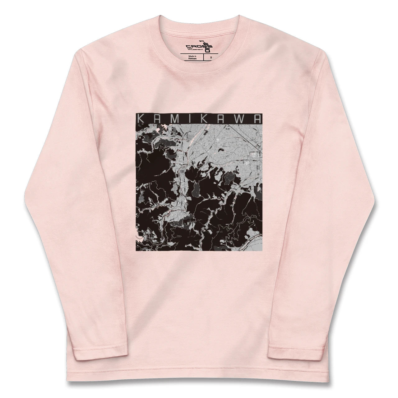 【神川(埼玉県)】地図柄ロングスリーブTシャツ