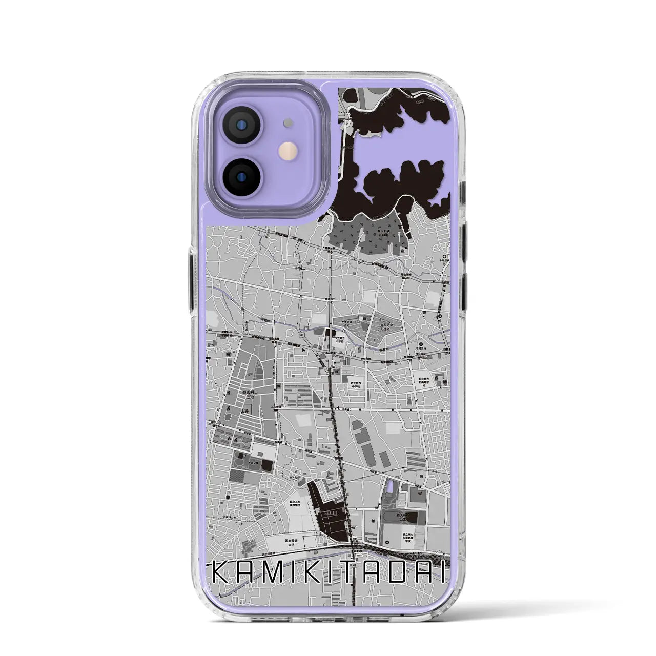 【上北台(東京都)】地図柄iPhoneケース(MagSafeタイプ)