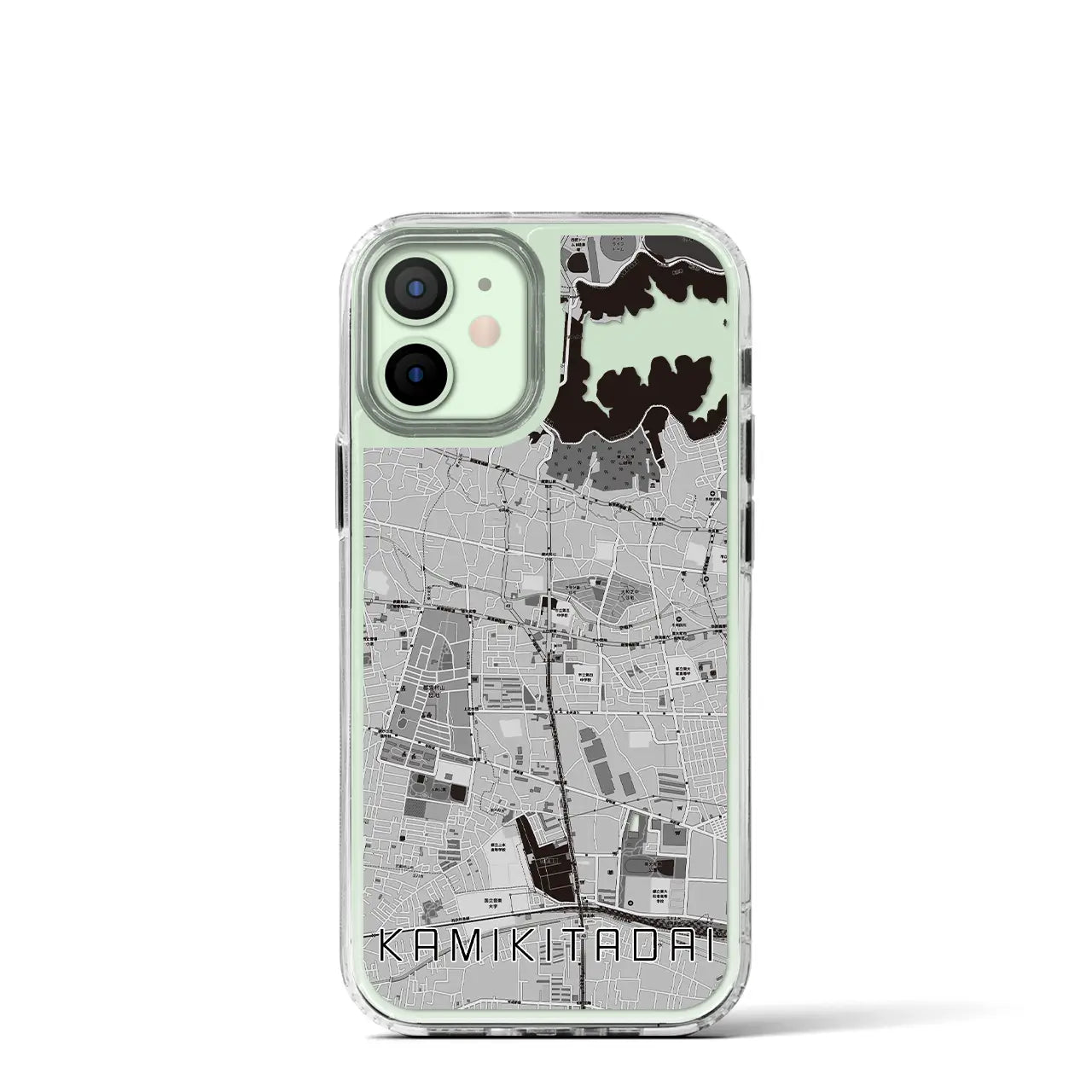 【上北台(東京都)】地図柄iPhoneケース(MagSafeタイプ)