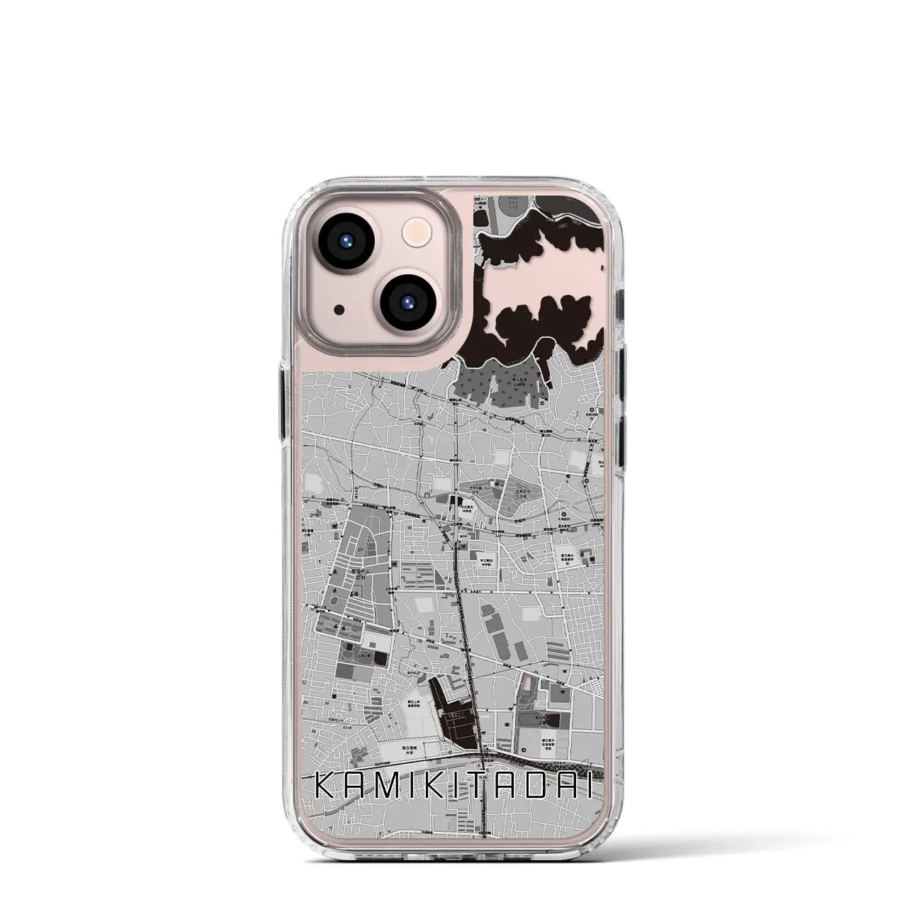 【上北台(東京都)】地図柄iPhoneケース(MagSafeタイプ)