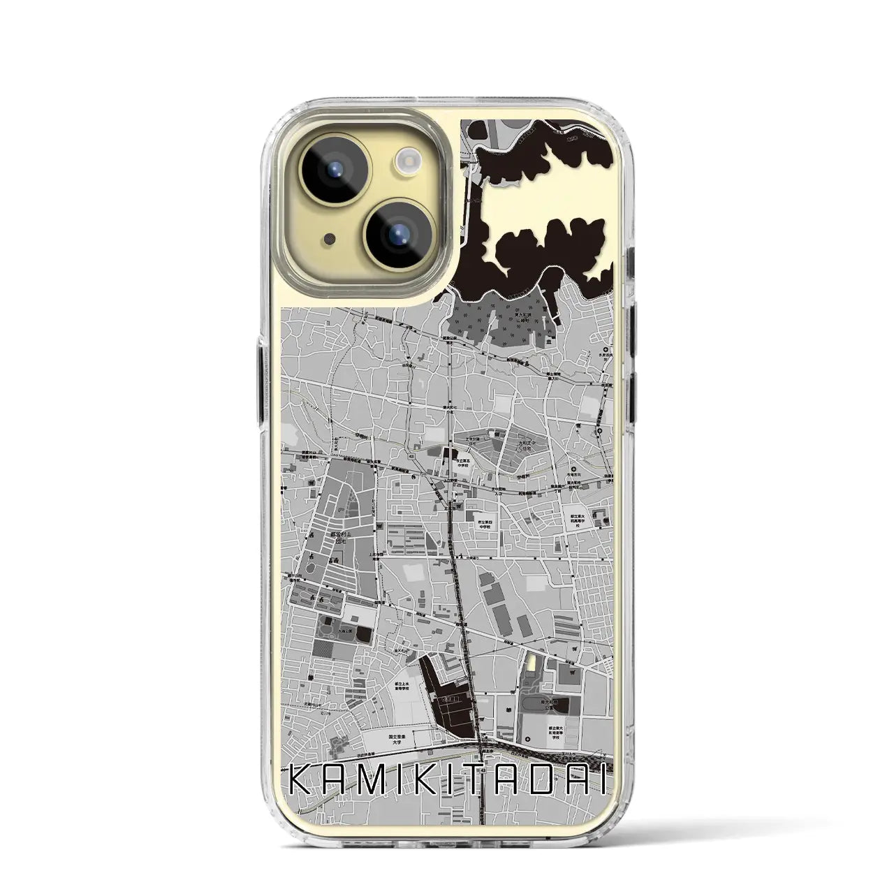 【上北台(東京都)】地図柄iPhoneケース(MagSafeタイプ)