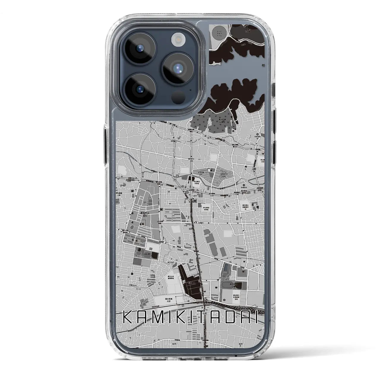 【上北台(東京都)】地図柄iPhoneケース(MagSafeタイプ)