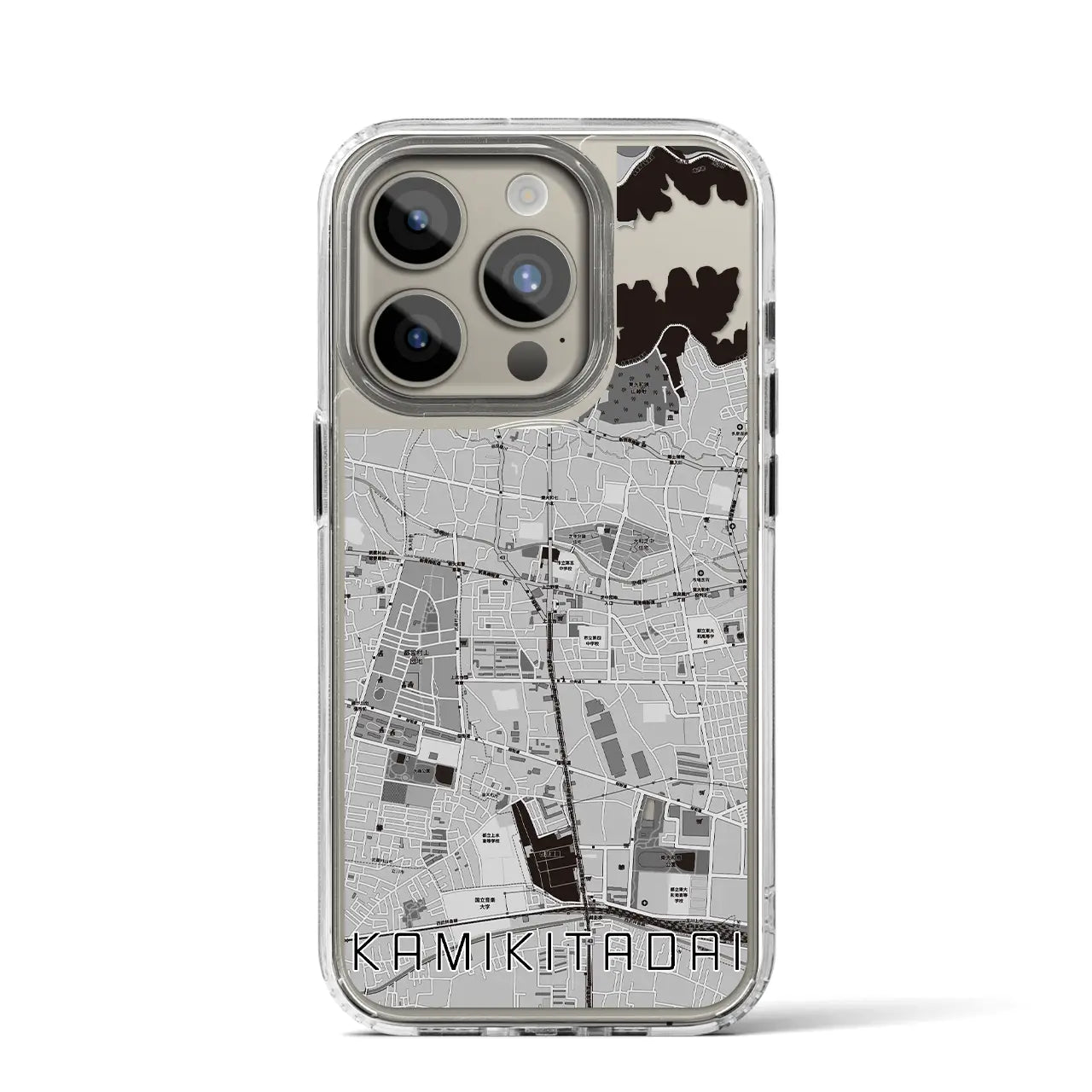 【上北台(東京都)】地図柄iPhoneケース(MagSafeタイプ)