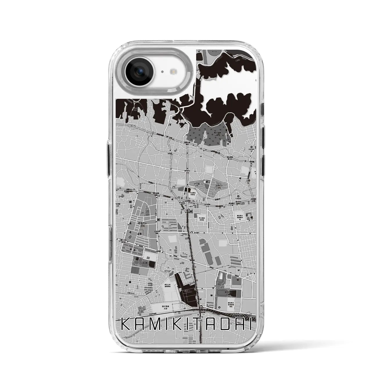 【上北台(東京都)】地図柄iPhoneケース(MagSafeタイプ)