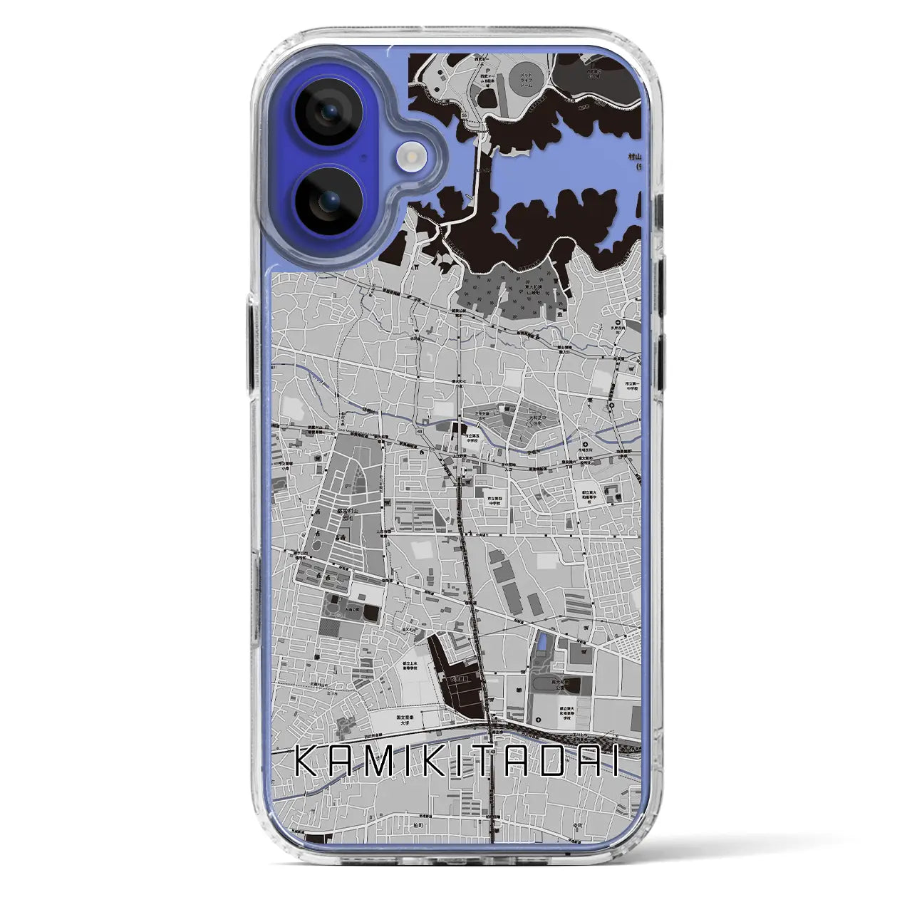 【上北台(東京都)】地図柄iPhoneケース(MagSafeタイプ)