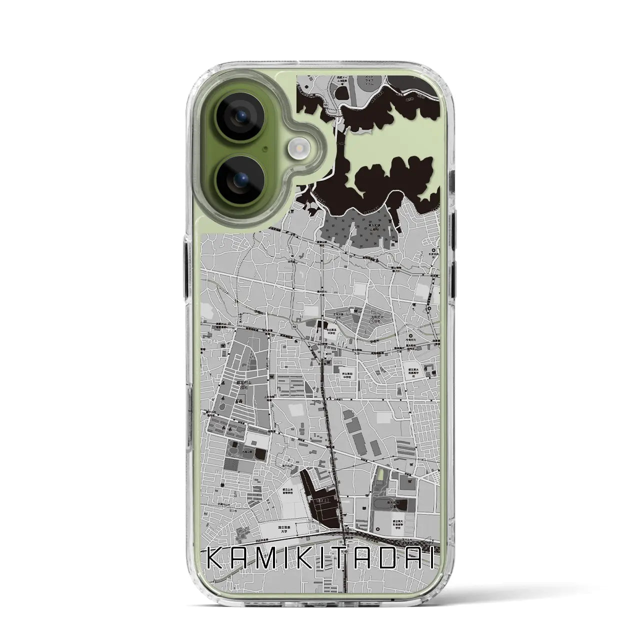 【上北台(東京都)】地図柄iPhoneケース(MagSafeタイプ)