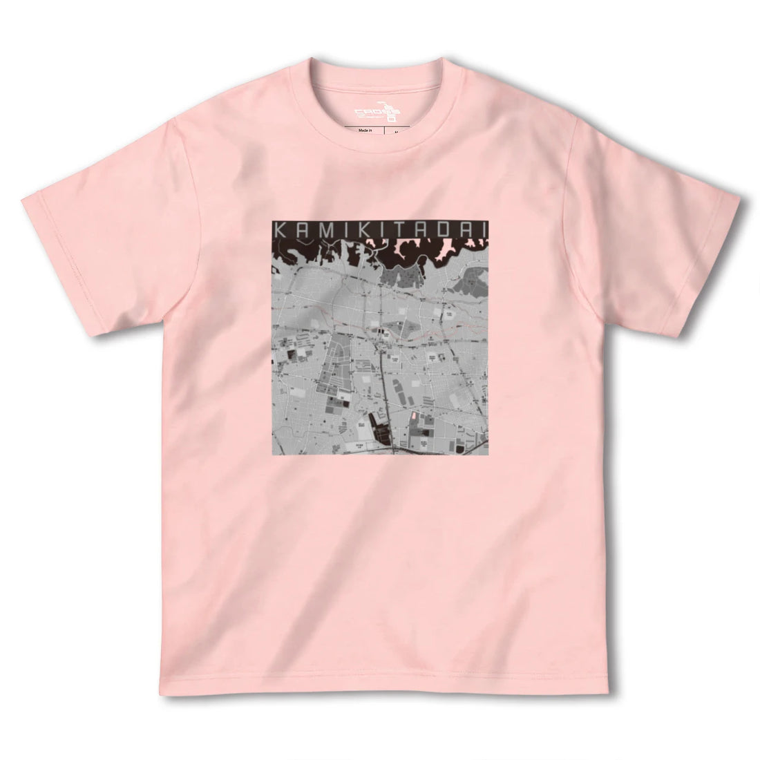 【上北台(東京都)】地図柄ヘビーウェイトTシャツ