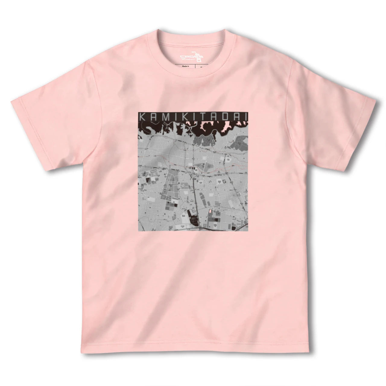 【上北台(東京都)】地図柄ヘビーウェイトTシャツ