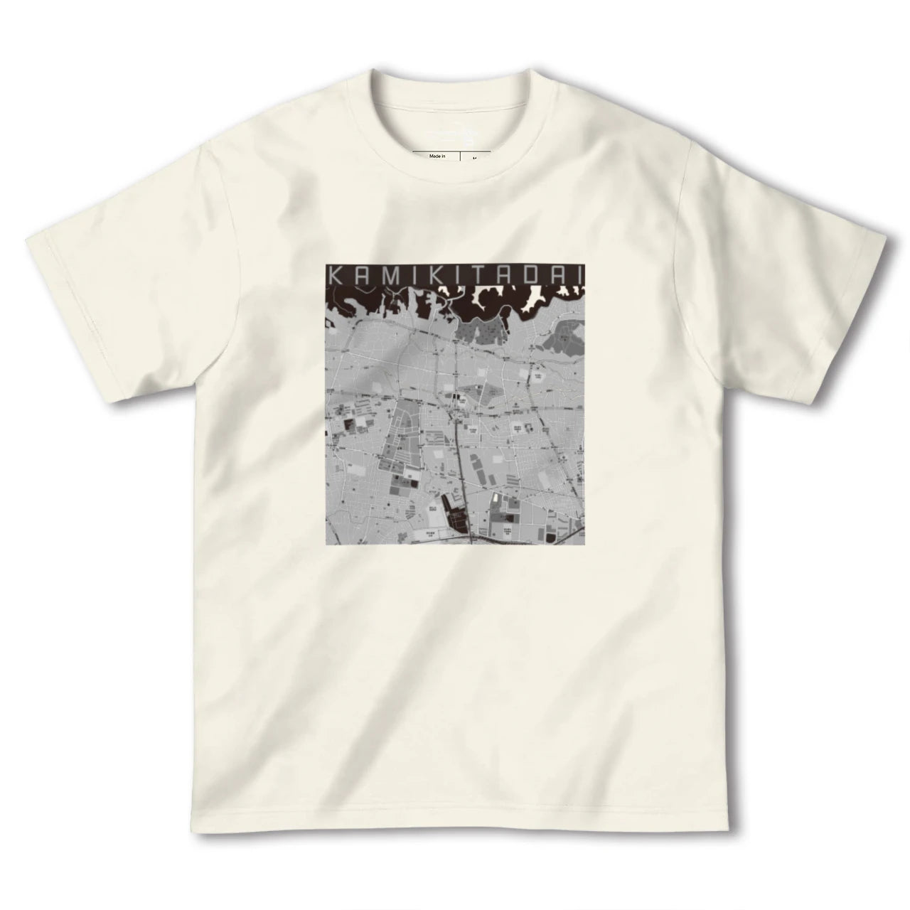 【上北台(東京都)】地図柄ヘビーウェイトTシャツ
