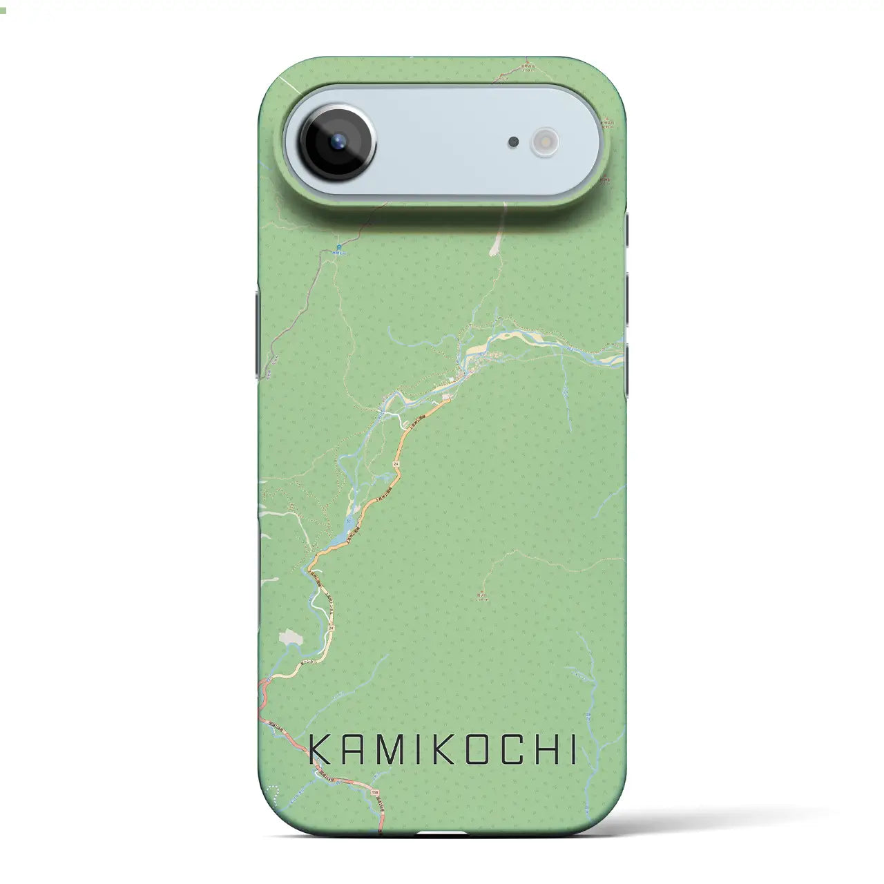 【上高地(長野県)】地図柄iPhoneケース(バックカバータイプ)