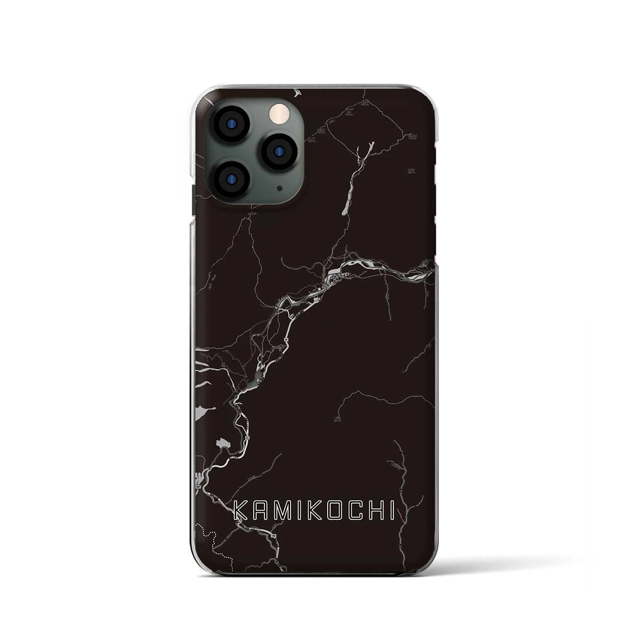 【上高地(長野県)】地図柄iPhoneケース(クリアタイプ)