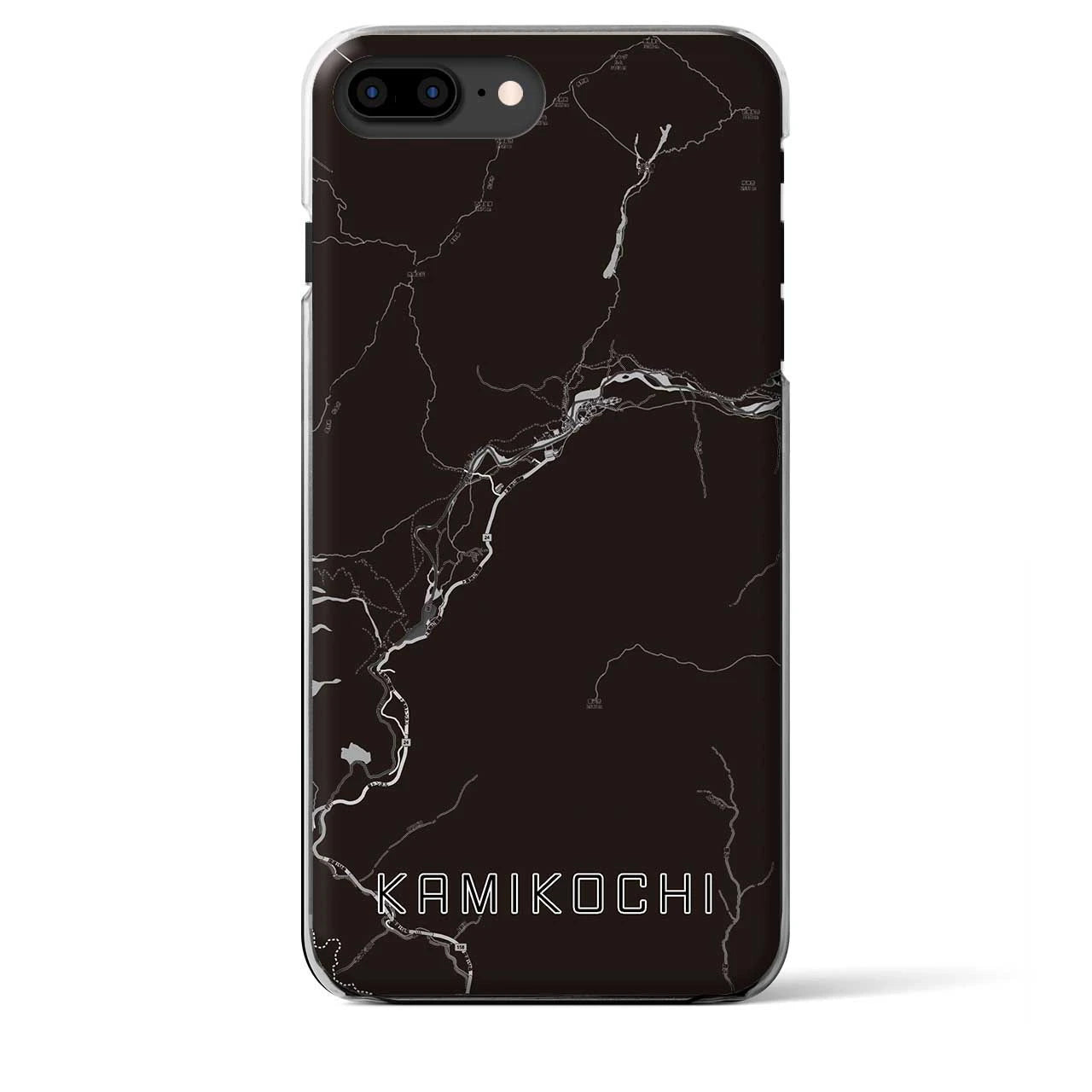 【上高地(長野県)】地図柄iPhoneケース(クリアタイプ)