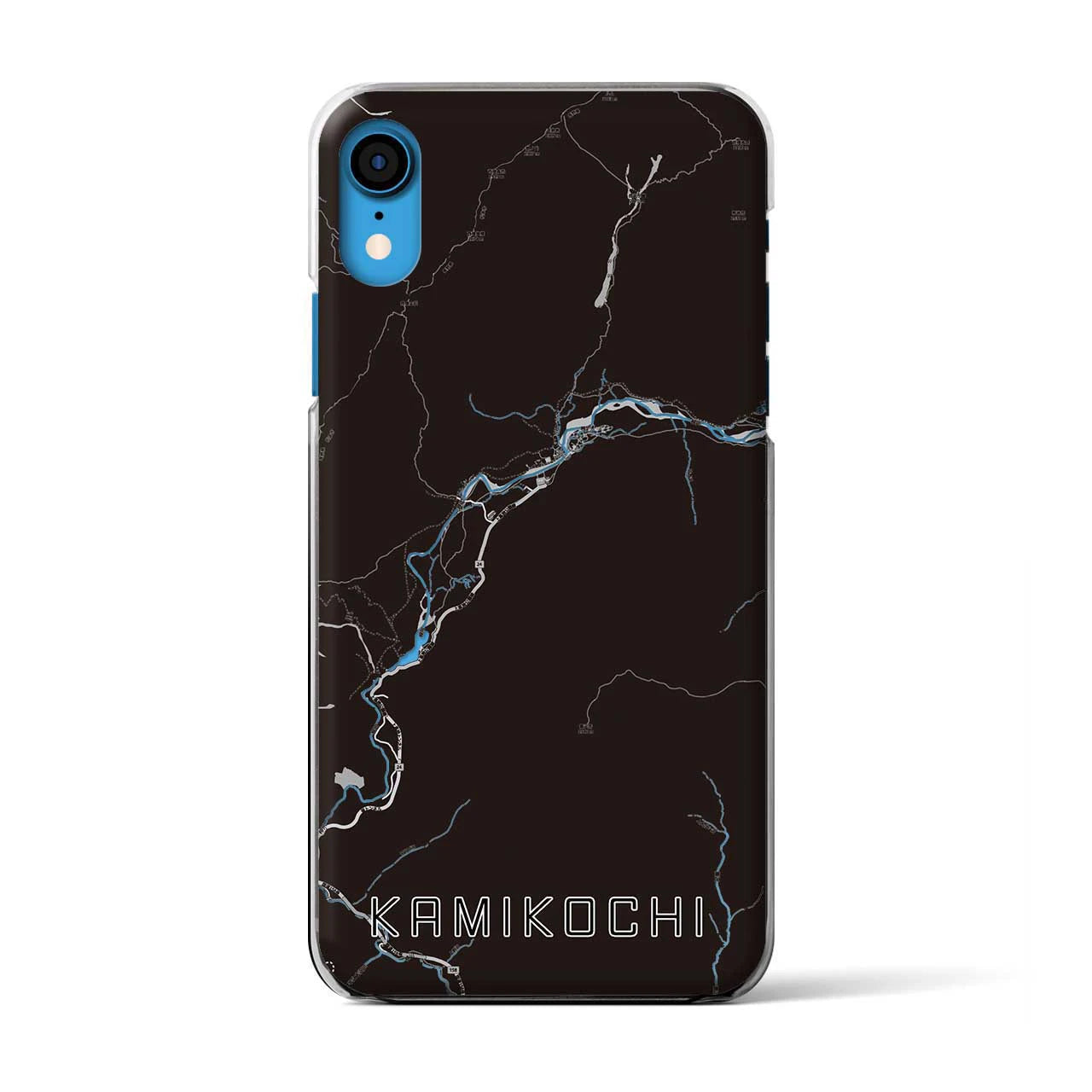 【上高地(長野県)】地図柄iPhoneケース(クリアタイプ)