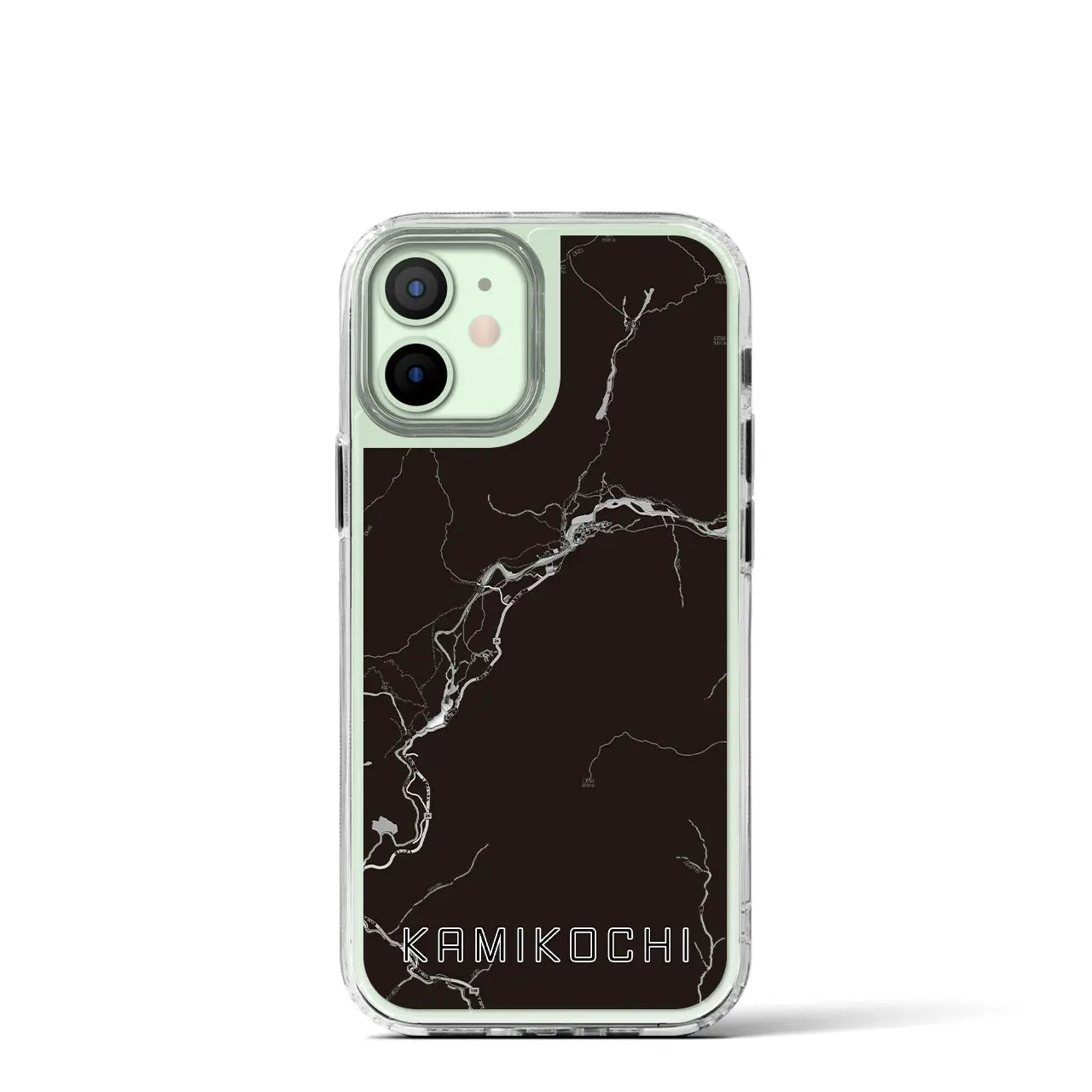【上高地(長野県)】地図柄iPhoneケース(MagSafeタイプ)