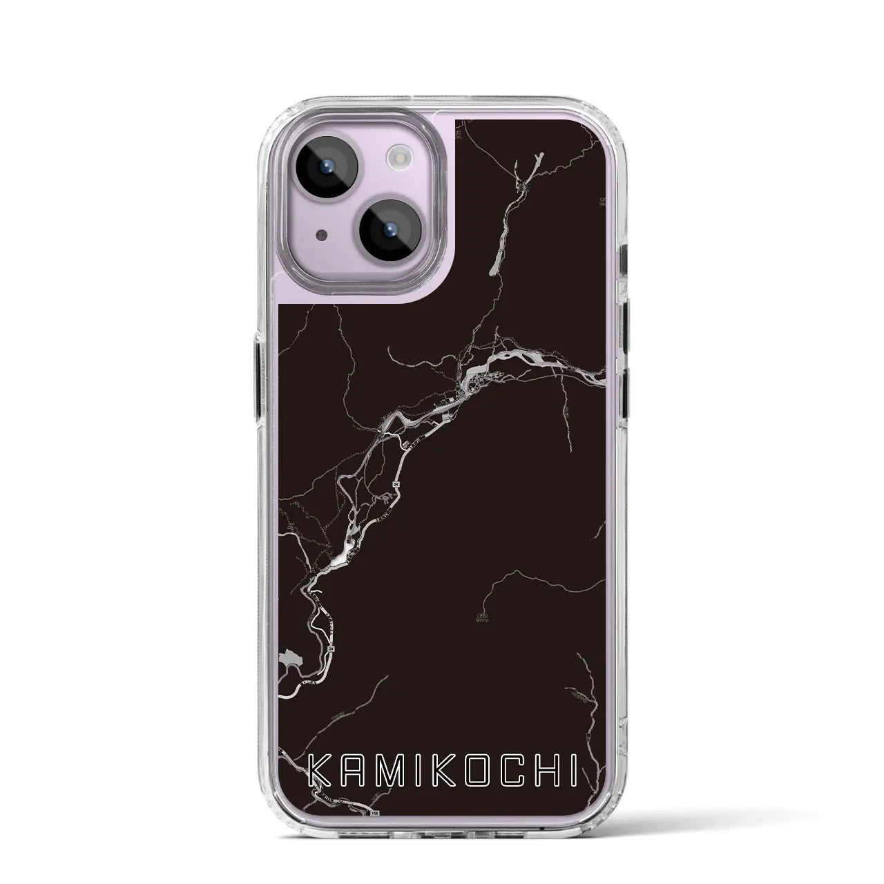【上高地(長野県)】地図柄iPhoneケース(MagSafeタイプ)