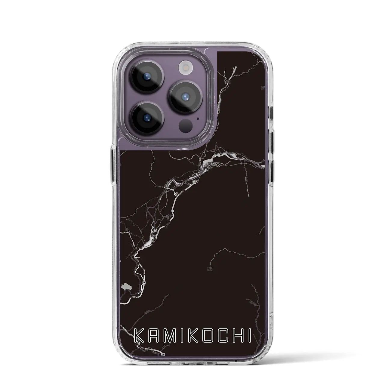 【上高地(長野県)】地図柄iPhoneケース(MagSafeタイプ)