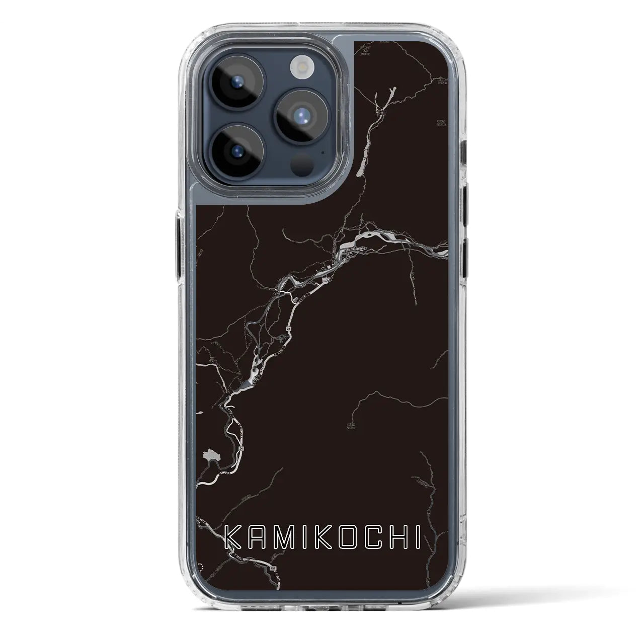 【上高地(長野県)】地図柄iPhoneケース(MagSafeタイプ)