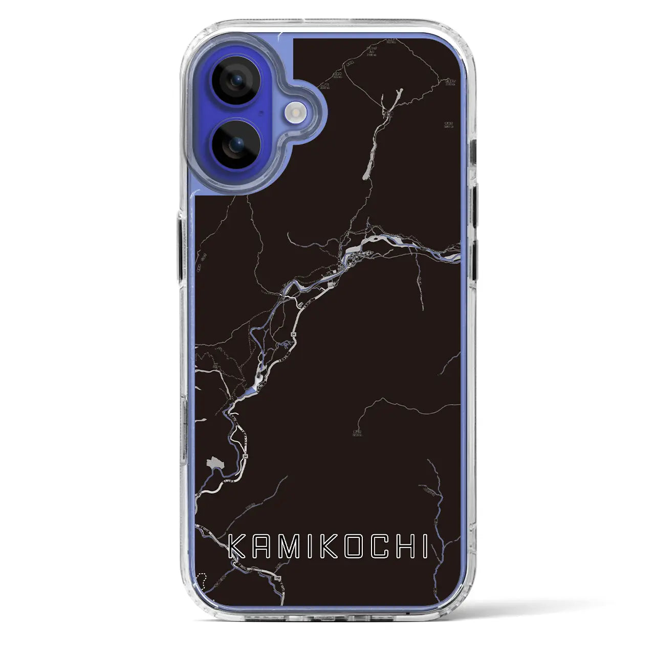 【上高地(長野県)】地図柄iPhoneケース(MagSafeタイプ)