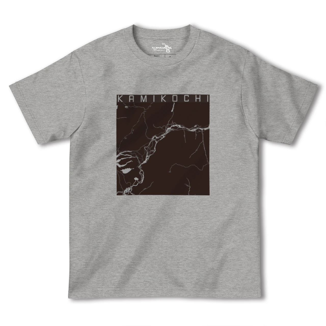 【上高地(長野県)】地図柄ヘビーウェイトTシャツ