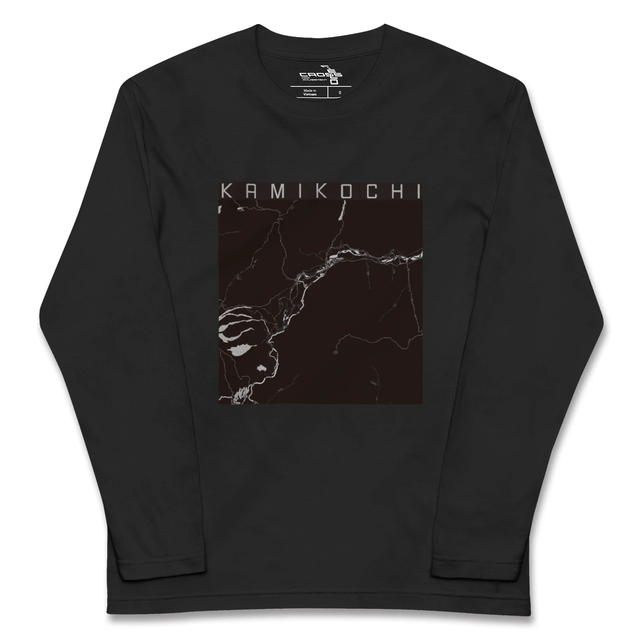 【上高地(長野県)】地図柄ロングスリーブTシャツ