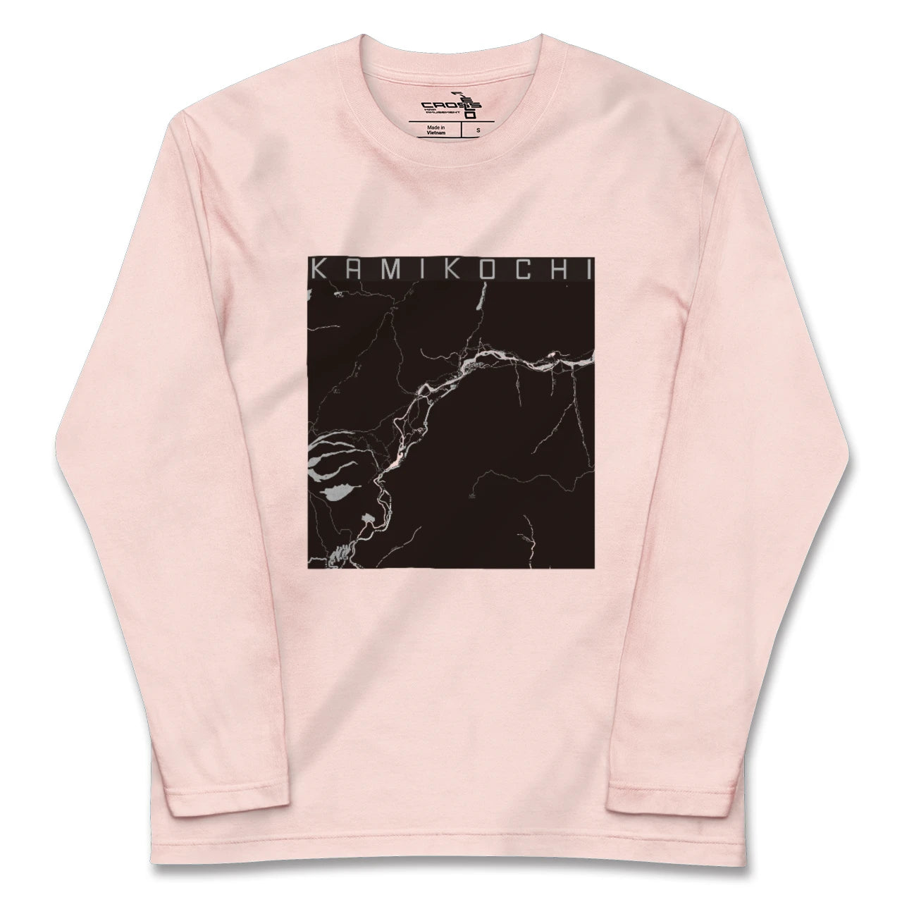 【上高地(長野県)】地図柄ロングスリーブTシャツ