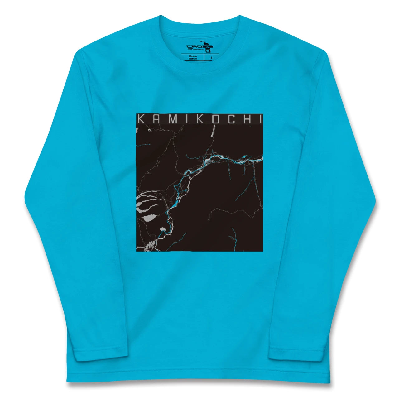 【上高地(長野県)】地図柄ロングスリーブTシャツ