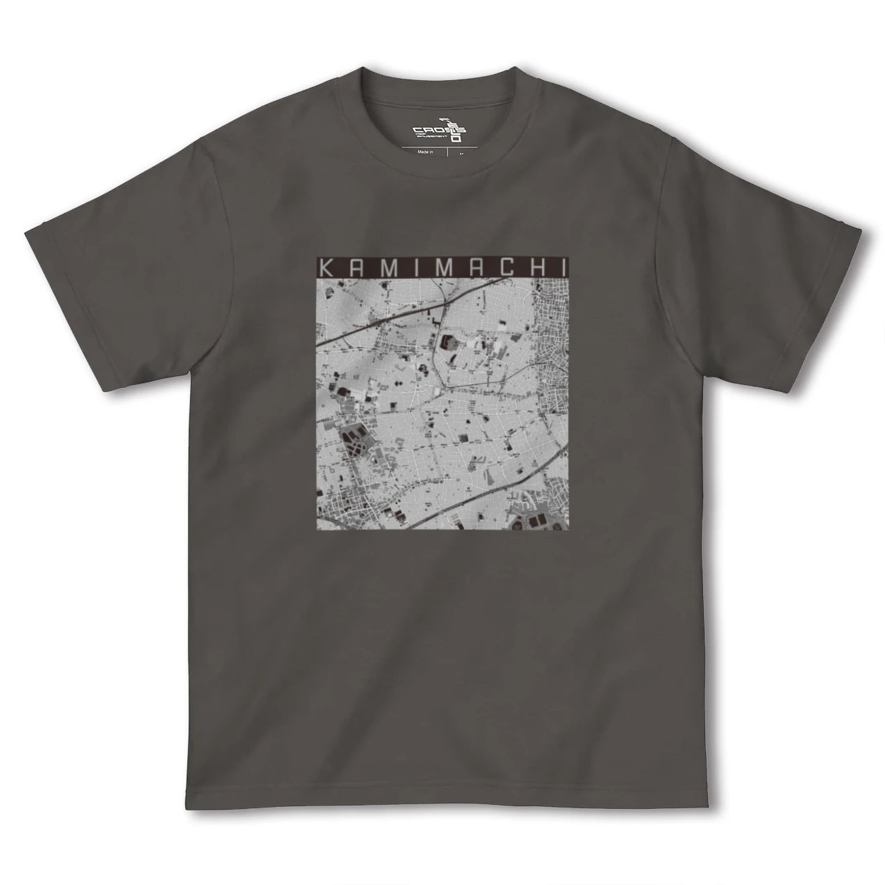 【上町(東京都)】地図柄ヘビーウェイトTシャツ