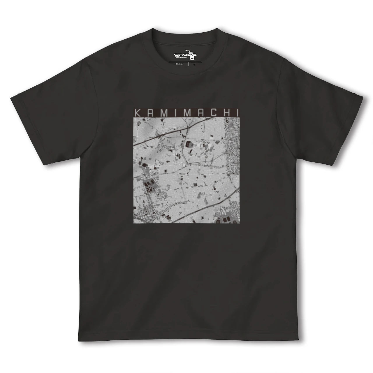 【上町(東京都)】地図柄ヘビーウェイトTシャツ