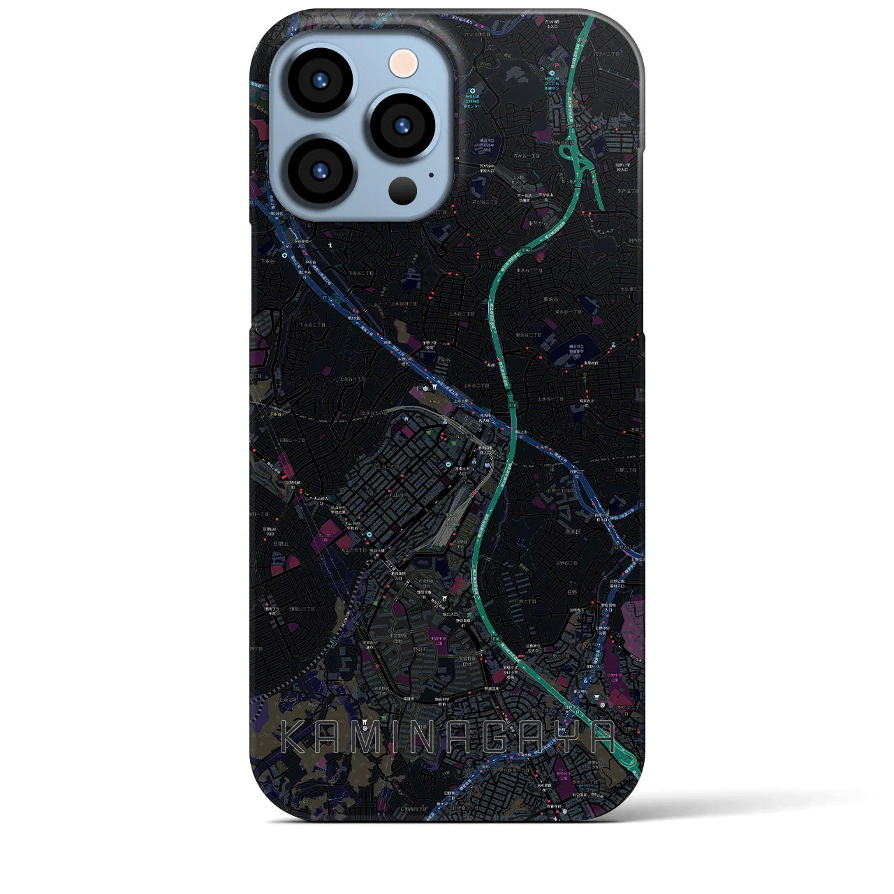 【上永谷(神奈川県)】地図柄iPhoneケース(バックカバータイプ)