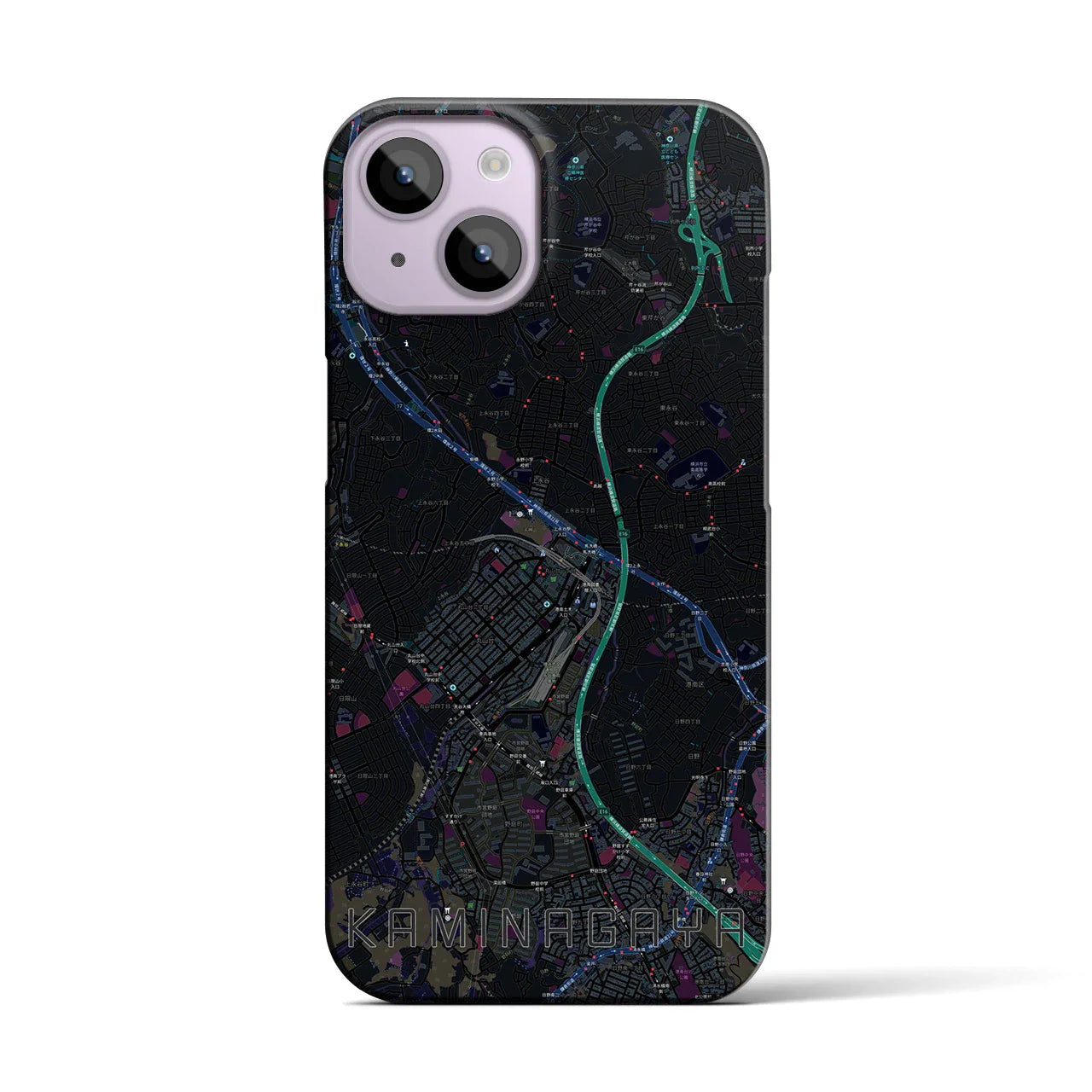 【上永谷(神奈川県)】地図柄iPhoneケース(バックカバータイプ)