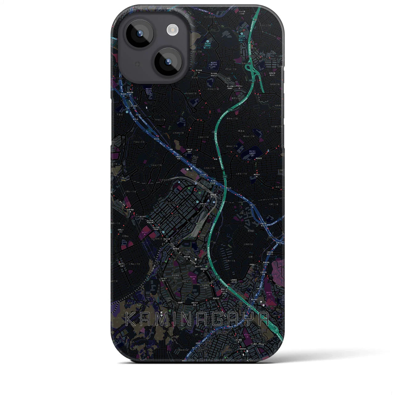 【上永谷(神奈川県)】地図柄iPhoneケース(バックカバータイプ)
