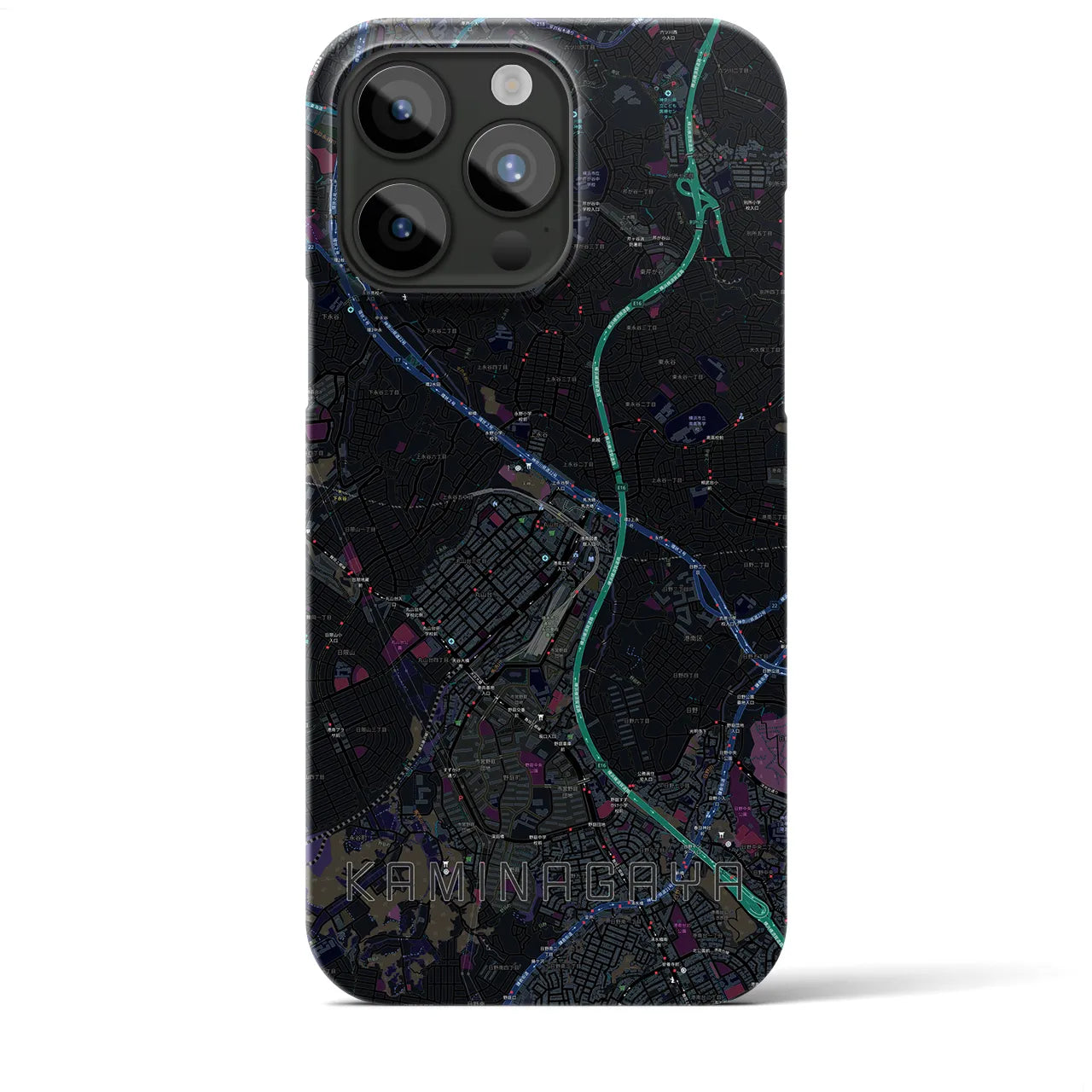 【上永谷(神奈川県)】地図柄iPhoneケース(バックカバータイプ)