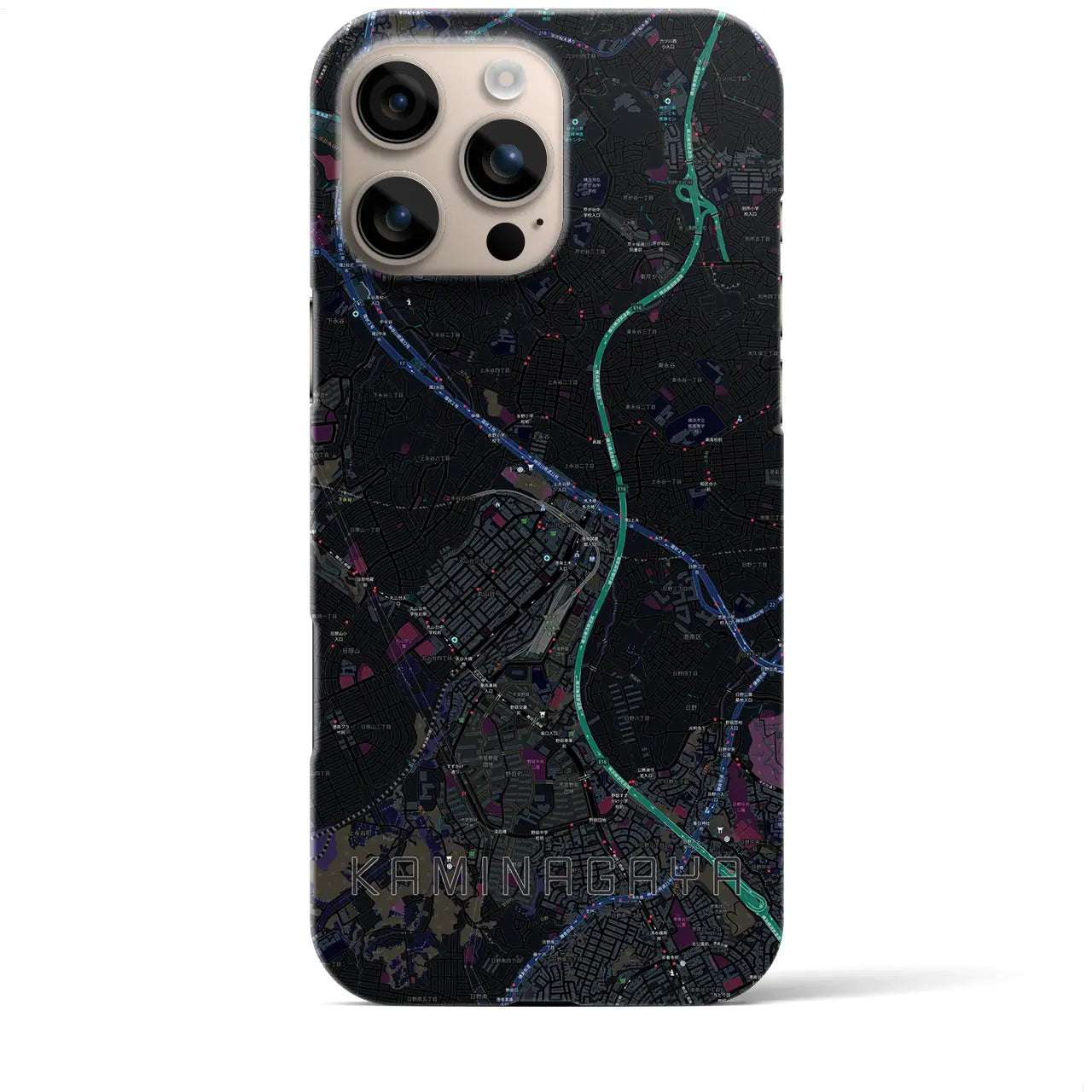 【上永谷(神奈川県)】地図柄iPhoneケース(バックカバータイプ)