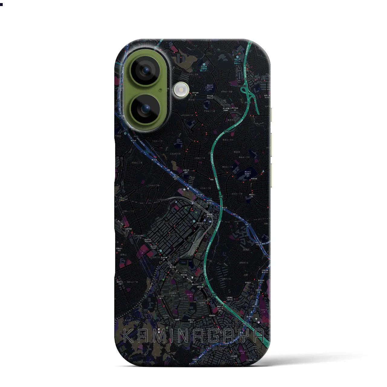 【上永谷(神奈川県)】地図柄iPhoneケース(バックカバータイプ)