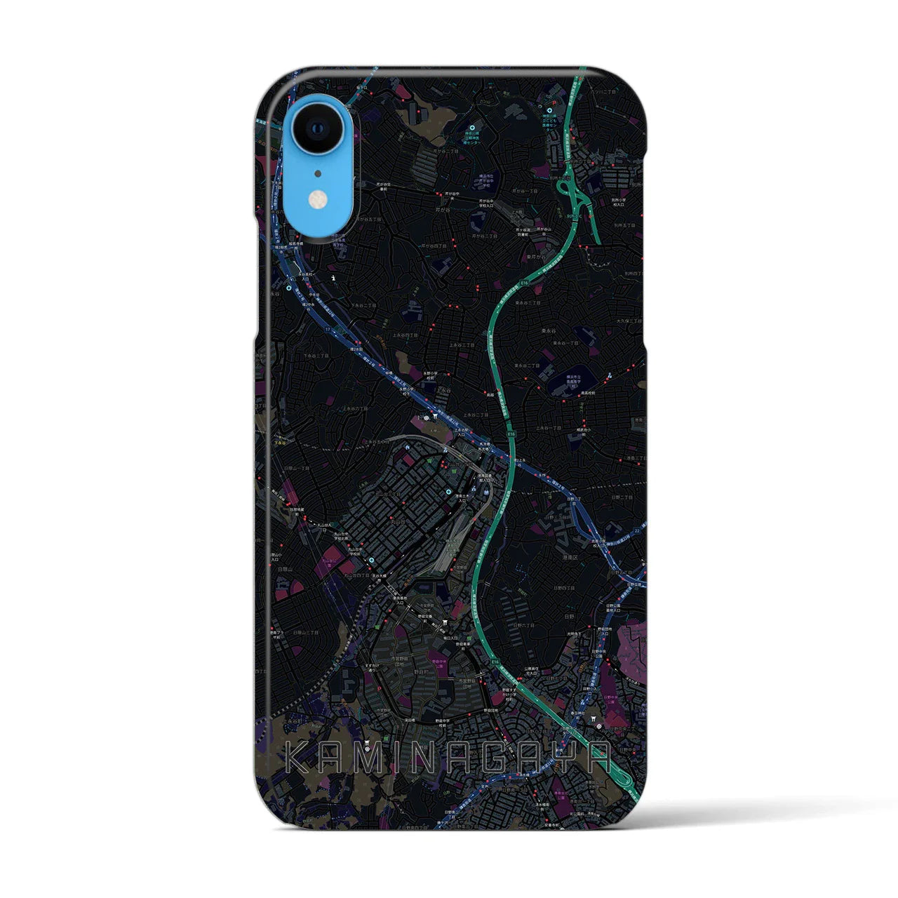 【上永谷(神奈川県)】地図柄iPhoneケース(バックカバータイプ)