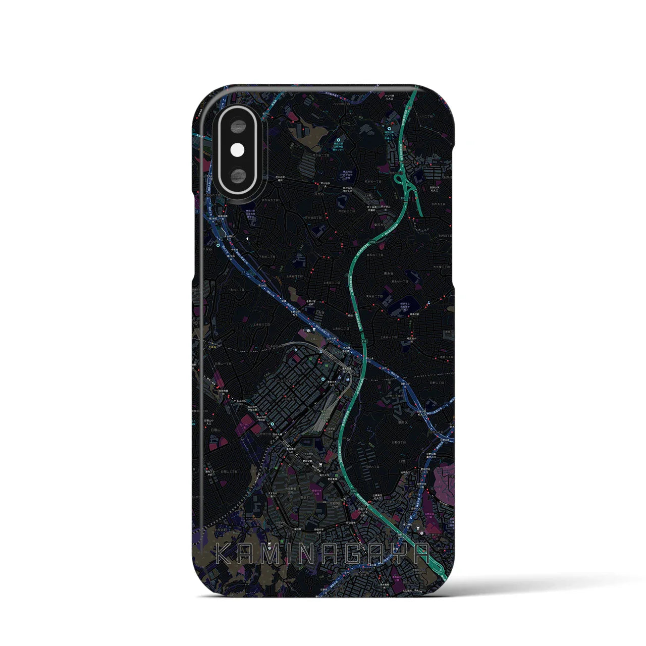 【上永谷(神奈川県)】地図柄iPhoneケース(バックカバータイプ)