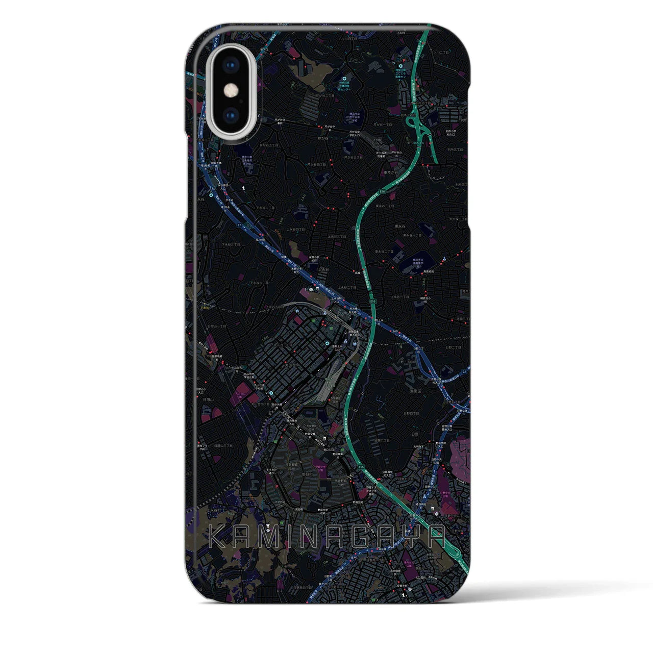 【上永谷(神奈川県)】地図柄iPhoneケース(バックカバータイプ)