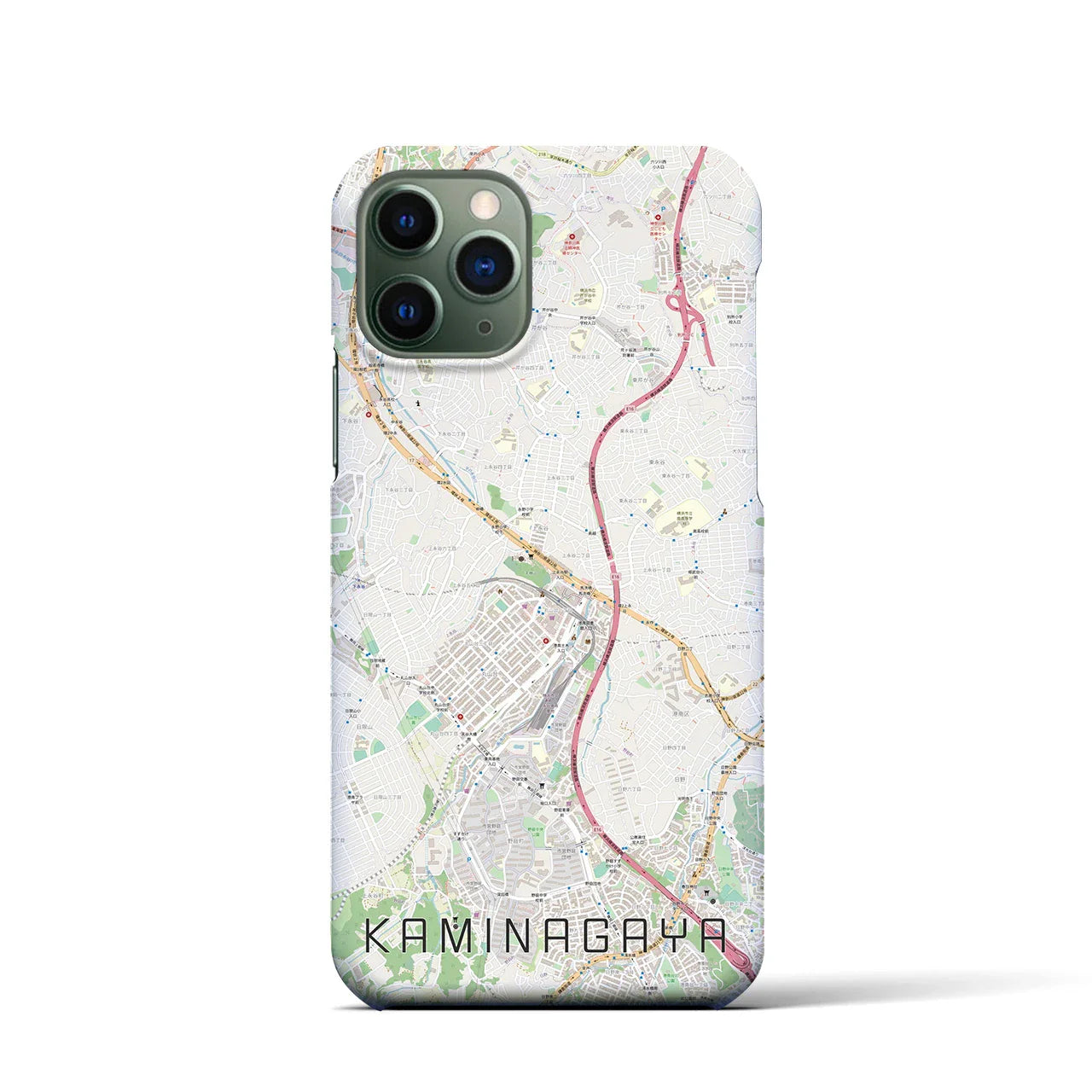 【上永谷(神奈川県)】地図柄iPhoneケース(バックカバータイプ)