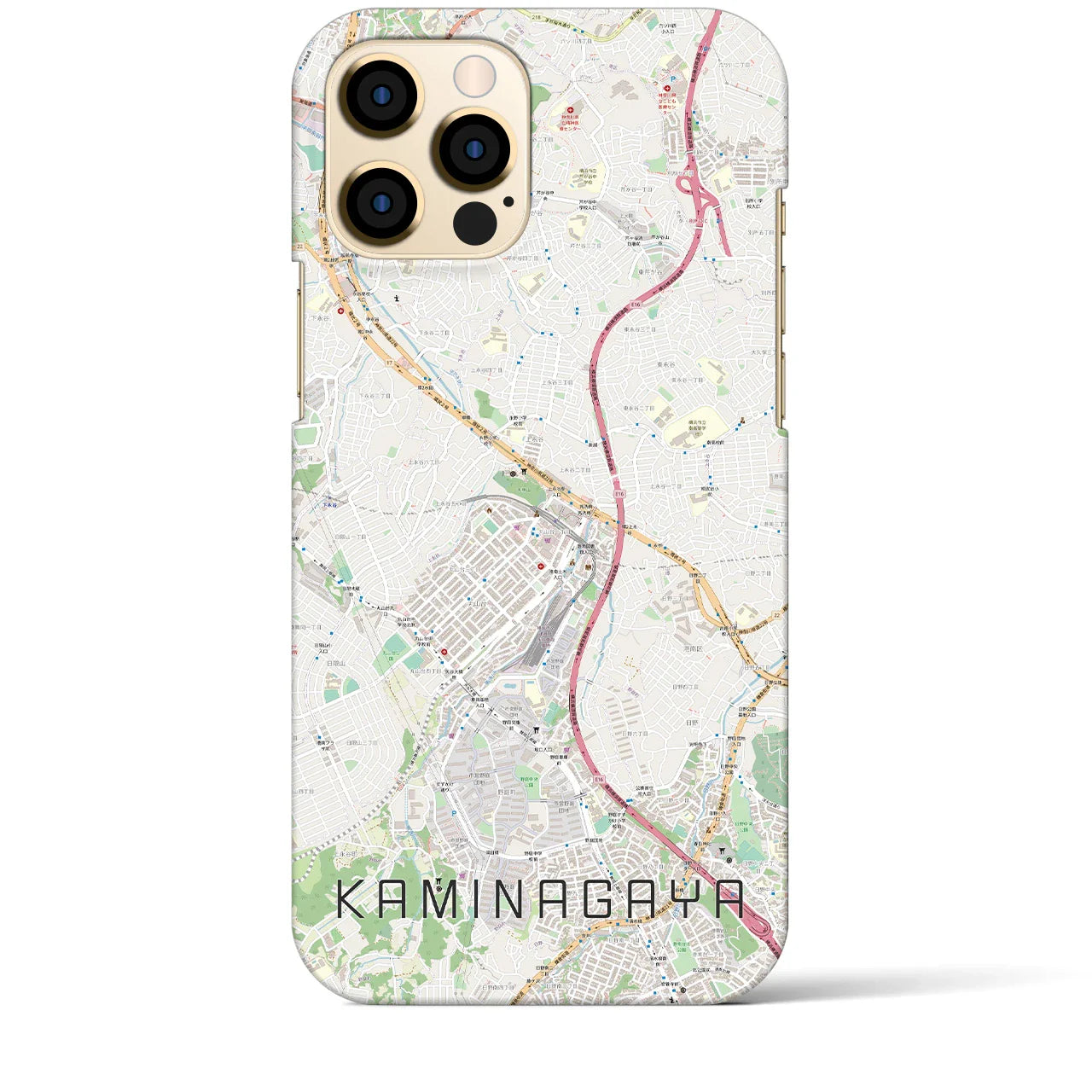 【上永谷(神奈川県)】地図柄iPhoneケース(バックカバータイプ)