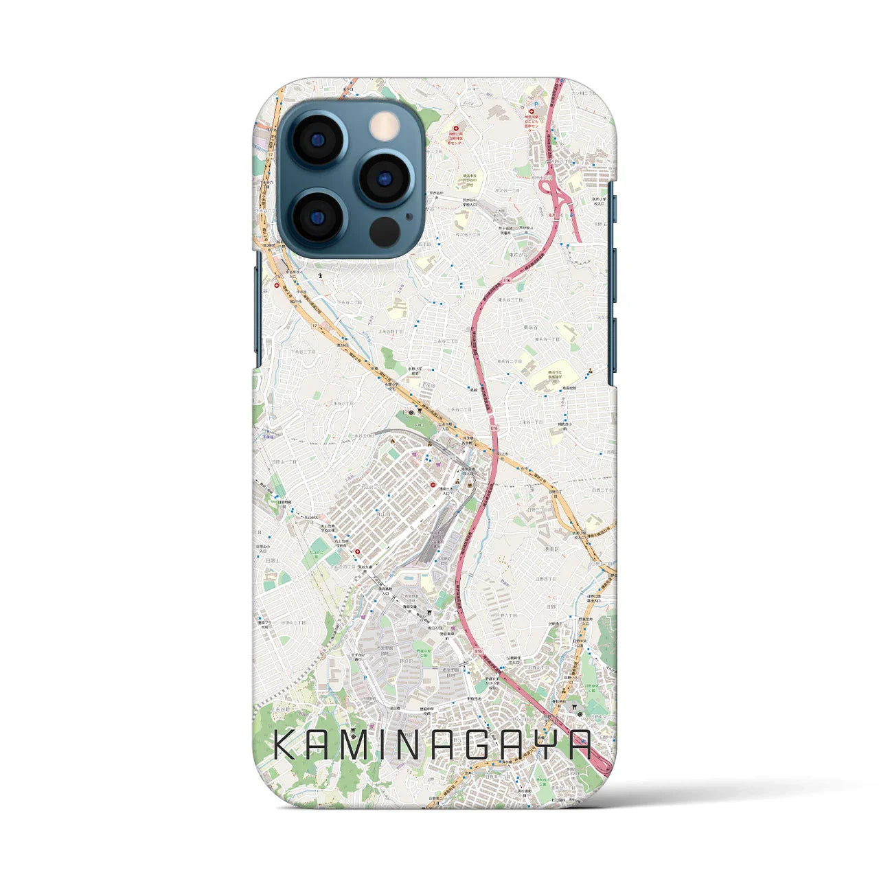 【上永谷(神奈川県)】地図柄iPhoneケース(バックカバータイプ)