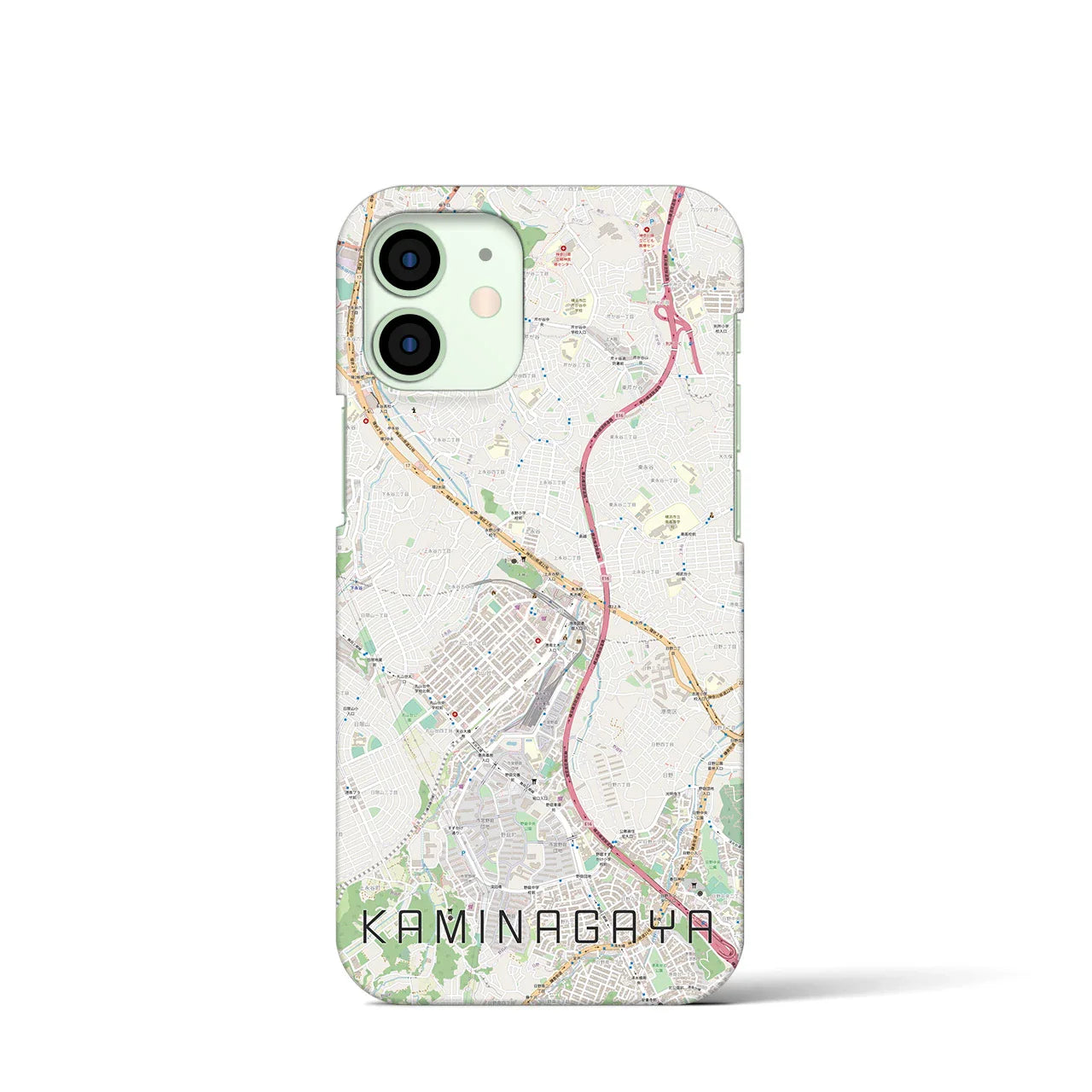 【上永谷(神奈川県)】地図柄iPhoneケース(バックカバータイプ)
