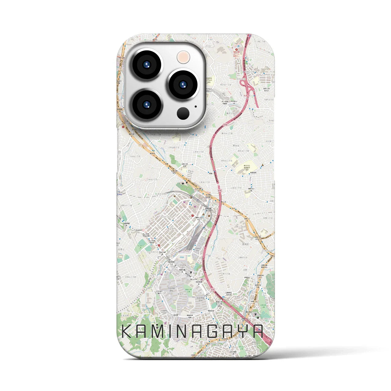 【上永谷(神奈川県)】地図柄iPhoneケース(バックカバータイプ)
