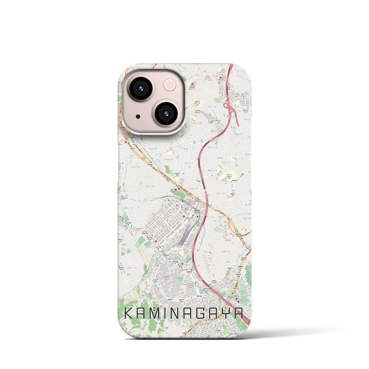 【上永谷(神奈川県)】地図柄iPhoneケース(バックカバータイプ)