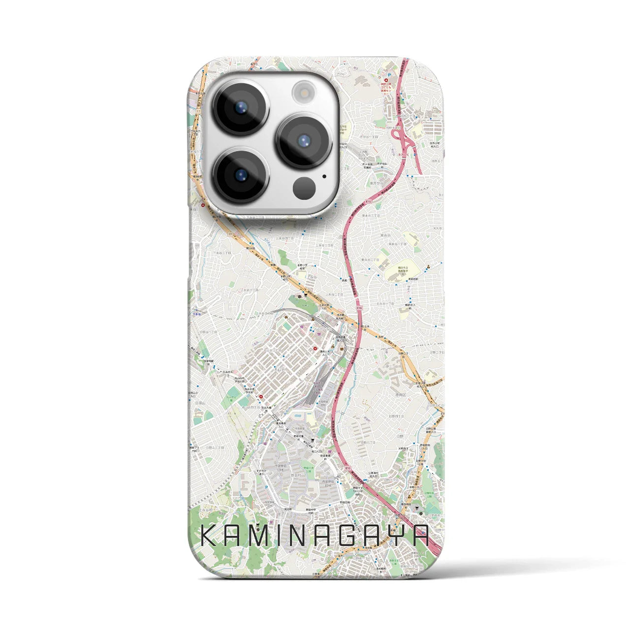 【上永谷(神奈川県)】地図柄iPhoneケース(バックカバータイプ)