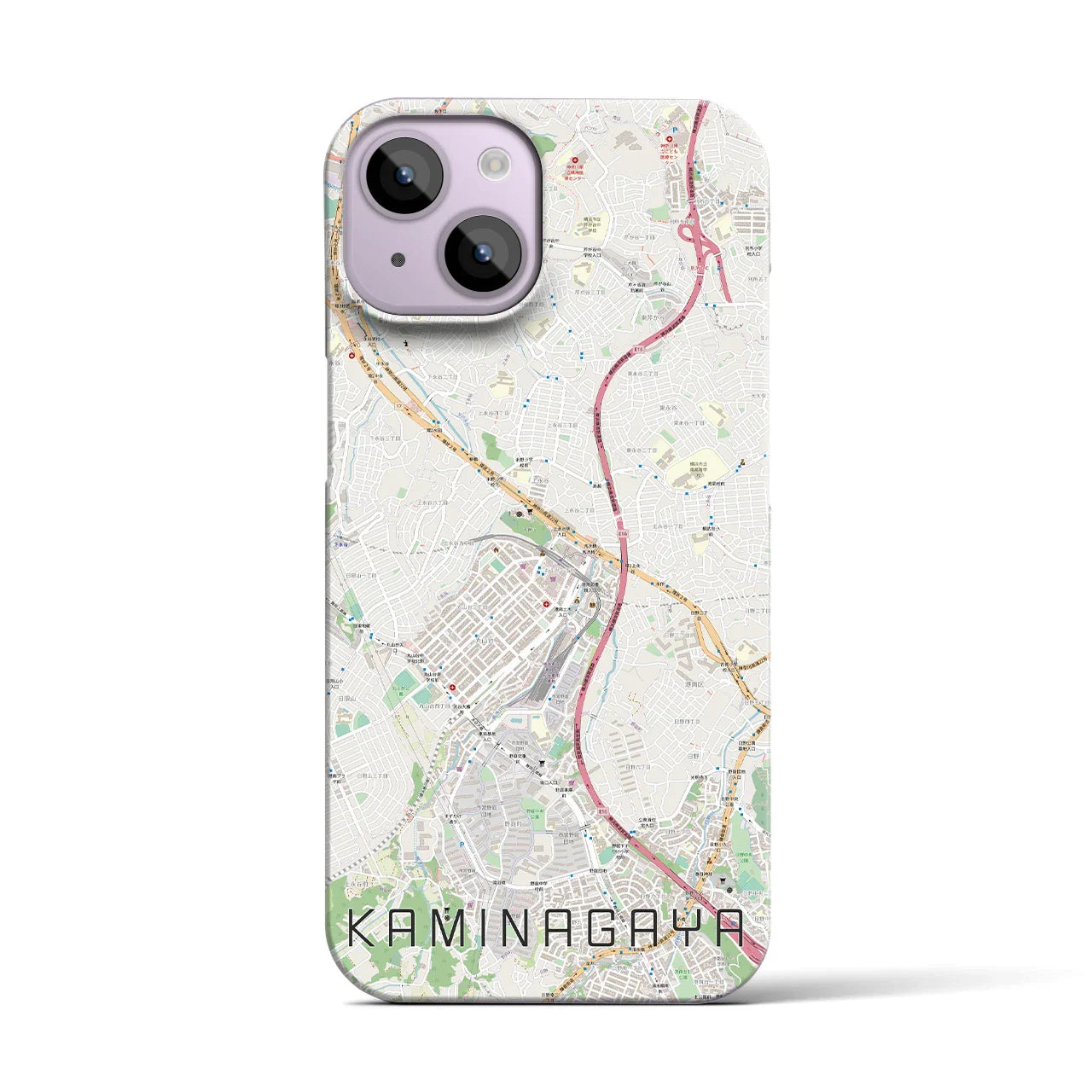 【上永谷(神奈川県)】地図柄iPhoneケース(バックカバータイプ)