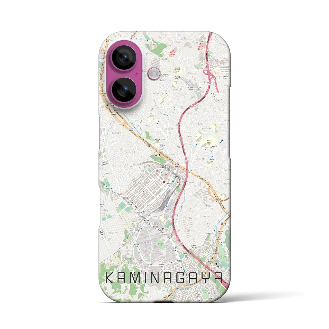 【上永谷(神奈川県)】地図柄iPhoneケース(バックカバータイプ)