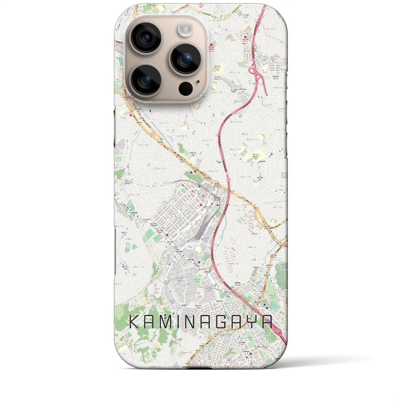 【上永谷(神奈川県)】地図柄iPhoneケース(バックカバータイプ)